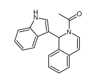 1-[1-(1H-indol-3-yl)-1H-isoquinolin-2-yl]ethanone结构式