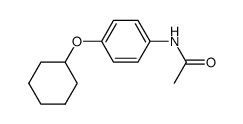 acetic acid-(4-cyclohexyloxy-anilide)结构式