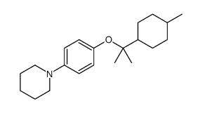 1-[4-[2-(4-methylcyclohexyl)propan-2-yloxy]phenyl]piperidine结构式