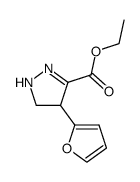 4-(2-furyl)-3-ethoxycarbonyl-2-pyrazoline结构式