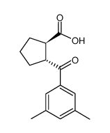 TRANS-2-(3,5-DIMETHYLBENZOYL)CYCLOPENTANE-1-CARBOXYLIC ACID structure