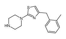 1-[4-[(2-methylphenyl)methyl]-1,3-thiazol-2-yl]piperazine picture