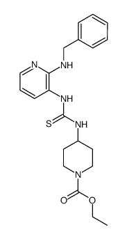 ethyl 4-[{[{2-[(phenylmethyl)amino]-3-pyridinyl}amino]thioxomethyl}amino]-1-piperidinecarboxylate Structure