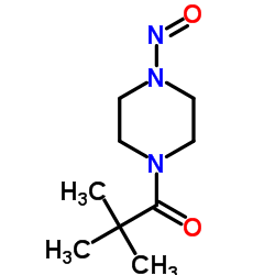 2,2-Dimethyl-1-(4-nitroso-1-piperazinyl)-1-propanone结构式