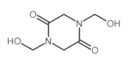 2,5-Piperazinedione,1,4-bis(hydroxymethyl)- Structure