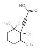 2-Propynoicacid, 3-(1-hydroxy-2,2,6-trimethylcyclohexyl)- Structure