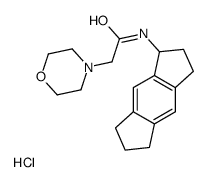 N-(1,2,3,5,6,7-hexahydro-s-indacen-1-yl)-2-morpholin-4-ylacetamide,hydrochloride Structure