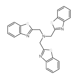 1,3-Benzothiazol-2-yl-N,N-bis(1,3-benzothiazol-2-ylmethyl)methanamine structure