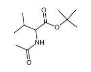 N-acetyl t-butyl valinate Structure