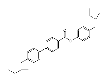 4-(2-methylbutyl)phenyl 4'-(2-methylbutyl)[1,1'-biphenyl]-4-carboxylate Structure