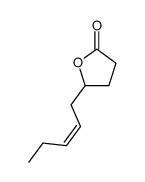 5-((Z)-2-pentenyl)dihydro-2-furanone Structure