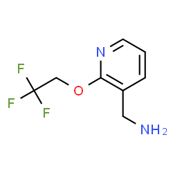 3-PyridineMethanamine, 2-(2,2,2-trifluoroethoxy)-结构式