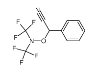 α-(bistrifluoromethylamino-oxy)benzyl cyanide Structure