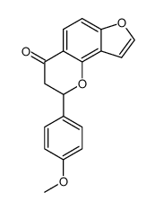 4'-Methoxyfurano[4'',5'': 8,7]flavone Structure