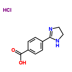 4-(4,5-Dihydro-1H-imidazol-2-yl)benzoic acid hydrochloride (1:1) Structure