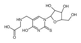 5-(carboxymethylaminomethyl)-2-thiouridine结构式