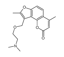 9-[2-(dimethylamino)ethoxymethyl]-4,8-dimethylfuro[2,3-h]chromen-2-one结构式