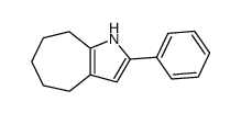 2-phenyl-1,4,5,6,7,8-hexahydrocyclohepta[b]pyrrole结构式