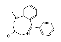 3-chloro-1-methyl-6-phenyl-3,4-dihydro-2H-1,5-benzodiazocine Structure