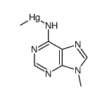 methyl((9-methyl-9H-purin-6-yl)amino)mercury结构式