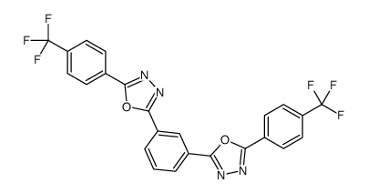 2-[4-(trifluoromethyl)phenyl]-5-[3-[5-[4-(trifluoromethyl)phenyl]-1,3,4-oxadiazol-2-yl]phenyl]-1,3,4-oxadiazole结构式