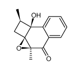 (1R,2aS,3aS,8bS)-8b-hydroxy-1,3a-dimethyl-1,8b-dihydro-2H-cyclobuta[1,2]naphtho[2,3-b]oxiren-4(3aH)-one Structure