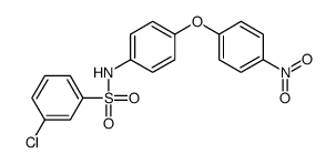 3-chloro-N-[4-(4-nitrophenoxy)phenyl]benzenesulfonamide结构式