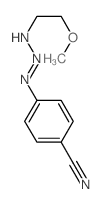 4-(2-(2-methoxyethylimino)hydrazinyl)benzonitrile结构式