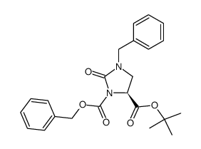 (S)-3-benzyl-2-oxo-imidazolidine-1,5-dicarboxylic acid 1-benzyl ester 5-t-butyl ester Structure