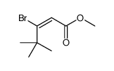 methyl 3-bromo-4,4-dimethylpent-2-enoate结构式