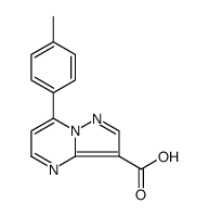 Pyrazolo[1,5-a]pyrimidine-3-carboxylic acid, 7-(4-methylphenyl)结构式