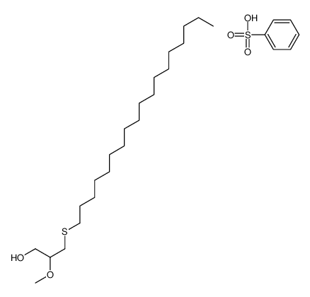 benzenesulfonic acid,2-methoxy-3-octadecylsulfanylpropan-1-ol结构式