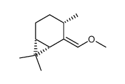 (1S,3S,6R)-2-(methoxymethylene)-3,7,7-trimethylbicyclo[4.1.0]heptane Structure