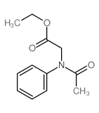 Glycine,N-acetyl-N-phenyl-, ethyl ester Structure