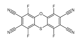 1,4,6,9-tetrafluorophenoxathiine-2,3,7,8-tetracarbonitrile Structure