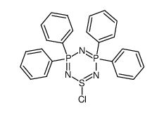 1-Chloro-3,3,5,5-tetraphenyl-1H-1,2,4,6,3,5-thiatriazadiphosphorine Structure