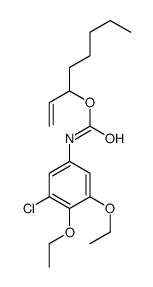 oct-1-en-3-yl N-(3-chloro-4,5-diethoxyphenyl)carbamate Structure