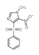 1H-Imidazole,1-methyl-5-nitro-4-(phenylsulfonyl)- structure