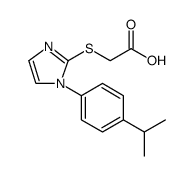 Acetic acid, 2-[[1-[4-(1-methylethyl)phenyl]-1H-imidazol-2-yl]thio] Structure