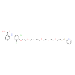 Benzoic acid,2-[[3,5-dichloro-4-[[17-(2-pyridinyldithio)-3,6,9,12,15-pentaoxaheptadec-1-yl]oxy]phenyl]amino]- picture