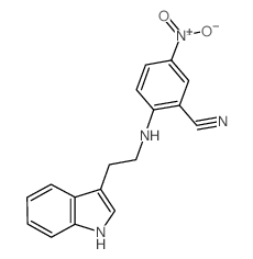 2-{[2-(1H-Indol-3-yl)ethyl]amino}-5-nitrobenzonitrile Structure