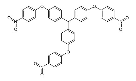 1-[bis[4-(4-nitrophenoxy)phenyl]methyl]-4-(4-nitrophenoxy)benzene结构式