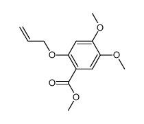2-allyloxy-4,5-dimethoxy-benzoic acid methyl ester结构式