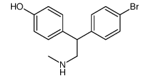 4-[1-(4-bromophenyl)-2-(methylamino)ethyl]phenol结构式
