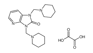 1,3-bis(piperidin-1-ylmethyl)imidazo[4,5-b]pyridin-2-one,oxalic acid结构式