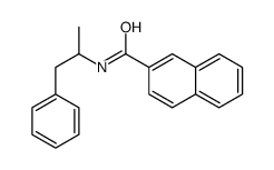 N-(1-phenylpropan-2-yl)naphthalene-2-carboxamide结构式