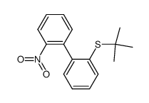 2-tert-butylsulfanyl-2'-nitro-biphenyl结构式