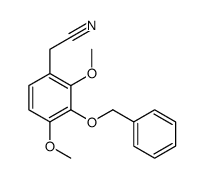 2-(2,4-dimethoxy-3-phenylmethoxyphenyl)acetonitrile Structure