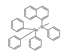 methyl(naphthalen-1-yl)(phenyl)(triphenylgermyl)silane结构式