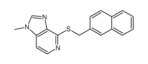 1-methyl-4-(naphthalen-2-ylmethylsulfanyl)imidazo[4,5-c]pyridine Structure